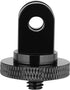 6 Pack Aluminum Camera Tripod Adapter, 1/4"-20 Conversion Mounts for GoPro Action Cameras and Standard Accessories