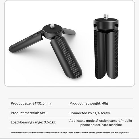 GetZget 3/ 2, 4/3, Insta360 X2/ X3/ X4, Mini Tripod Desktop Stand Extension Holder Compatible with DJI OSMO Pocket