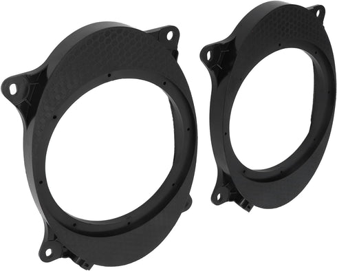 1/2 Car Speaker Adapter - 2pcs 6X9 Car Speakers, 6.5inch Black Speaker Adapter Bracket Ring with 2 Wire Harness