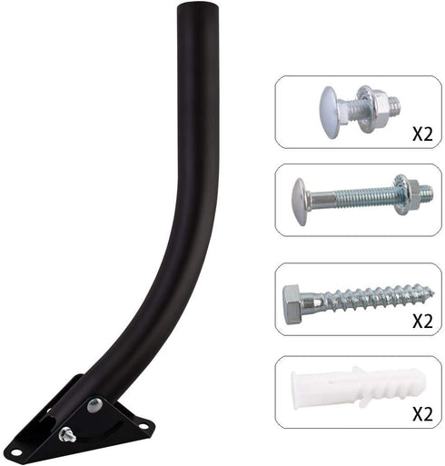 1 Antenna Mount - BY ONE Attic Adjustable Weather Proof Outdoor TV Antenna Mounting Pole Universal Mount Brackets