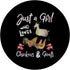 Just A Girl Who Loves Chickens Goats - Animal Farm Farmer PopSockets Standard PopGrip