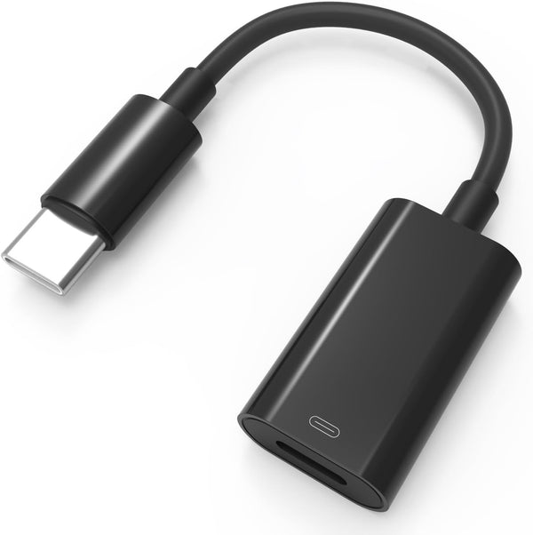 USB C Male to Lightning Female Adapter, USB C to Lightning Headphone Converter for Audio Compatible with iPhone 15