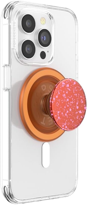 PopSockets Phone Grip with Expanding Kickstand, Compatible with MagSafe, Adapter Ring Included, Wireless Charging -