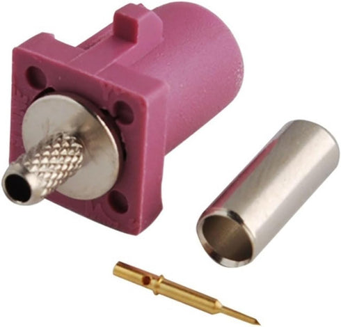 QUYEFA RG316 RG174 LMR100 FA-KRA H Violet Crimp Male RF Connector Key Code Compatible with GPS Telematics Compatible