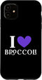 I Love Broccoli Apparel I Love Broccoli Case for iPhone 11