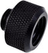 Alphacool 17264 Eiszapfen 16mm HardTube Compression Fitting - G1/4 Knurled Deep Black Water Cooling Fittings