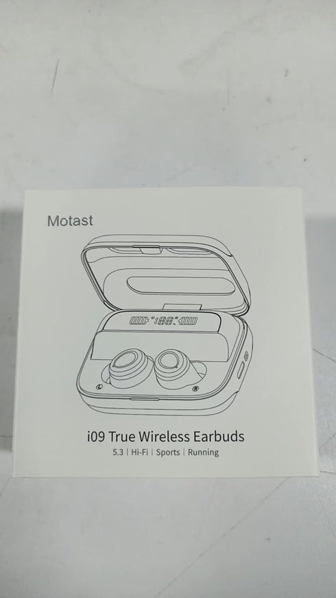 Motast Wireless Earbuds, Bluetooth 5.3, 140H Playtime, HD Stereo Noise Cancelling Earphones with USB-C Charging Case