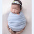 ForBaysy Newborn Posing Wrap Newborn Photography Props Soft Stretch Knit Blanket Handmade Wrap for Baby Boys Girls