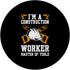 I'm A Construction Worker Master Of Tools - PopSockets Swappable PopGrip for Construction Enthusiasts
