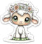 Sticker Mine Spring Lamb Sticker - 3" Laptop Sticker - Waterproof Vinyl for Car,