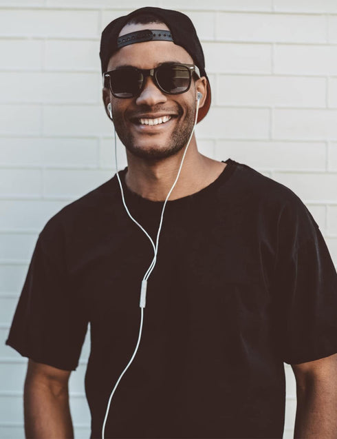 MAS CARNEY WI7 Wired Headphones with Microphone, Universal Compatibility with All 3.5mm Devices, Earbuds