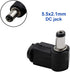 Luomorgo Right Angle DC Socket Jack Charger Power Plug, 5.5 x 2.1mm, 20pcs