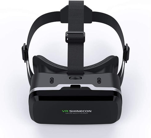 VR Headset with Remote Controller, 3D Glasses for VR Games & Movies, Compatible with iPhone & Android