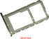 Replacement SIM Card Tray Holder Parts for Moto G Fast, Moto-rola Moto G Fast XT2045 XT2045-3 6.4 Inches (Silver Color)