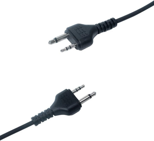 Caroo Midland Walkie Talkie Headset, Covert Acoustic Tube Earpiece with PTT Mic for Midland GXT1000VP4 (2 Pack)