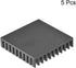 uxcell Electronic Radiators Heatsink for MOS GPU IC Chip, Black, 45 x 45 x 10 mm, 5pcs