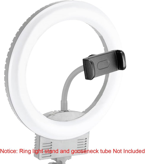 Phone Holder for Ring Light, 2 Pack Phone Mount Attachment, Clamp Mount for Ring Light and Car Mount