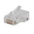 Klein Tools VDV826-762 Pass-Thru Modular Data Plug, RJ45 CAT5e, Gold Plated, 200-Pack Pass Through Connectors