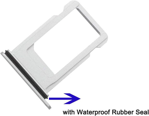 Silver SIM Card Tray Holder Compatible with iPhone X, SIM Card Tray Slot Replacement