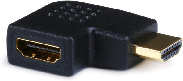 Monoprice HDMI Right Angle Port Saver Adapter (Male to Female) - 270 Degree Vertical Flat