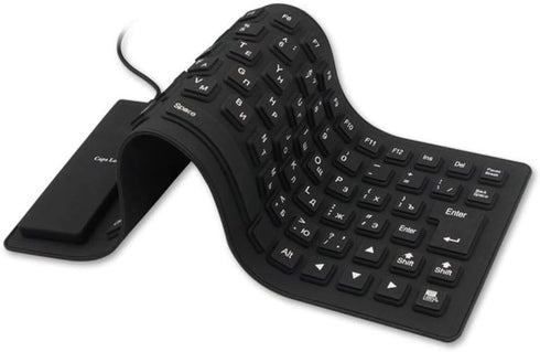 Waterproof Silicone Keyboard - Foldable Flexible USB Mini Dustproof Dirt Proof