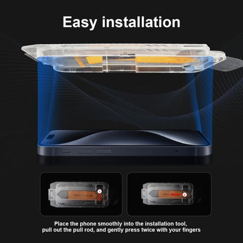 iPhone 15 Pro 5-in-1 Clear Case with 2 Glass Screen Protectors & 2 Camera Lens Protectors - Compatible & Durable.