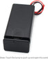 2 AAA Battery Holder Case with ON/Off Switch and Wire Leads, 2X 1.5V 3 Volt Storage Box Cables (5-Pack)