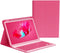 Keyboard Case Compatible with iPad 10th Generation 2022, Removable Bluetooth Wireless Keyboard Folio Case, Begonia Red