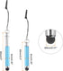 MECCANIXITY 5pcs Metallic Stylus Pen Retractable Aluminum Alloy Mini Capacitive Pens for Touch Screen Devices