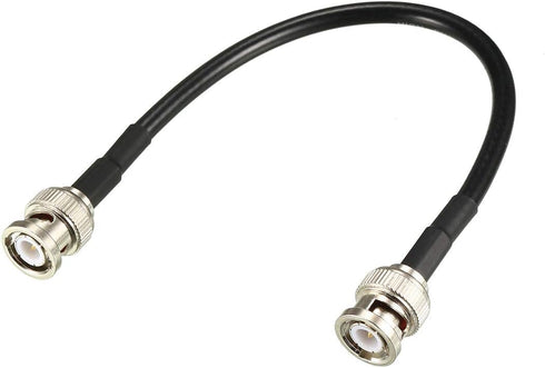 uxcell RG58 Coaxial Cable, BNC Male to BNC Male Connectors, 50 Ohm, 8 Inch