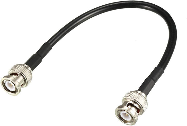 uxcell RG58 Coaxial Cable, BNC Male to BNC Male Connectors, 50 Ohm, 8 Inch