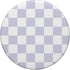 Cute Pastel Lavender Checker Pattern Design on White PopSockets Standard PopGrip