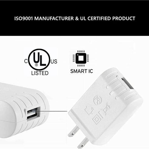 UL Certified 5V 1A Power Adapter USB Wall Charger 1000mA DC Power Supply Compatible with All USB Plug (5Pcs)
