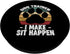 Dog Trainer I Make Sit Happen Funny Pet Training PopSockets Standard PopGrip