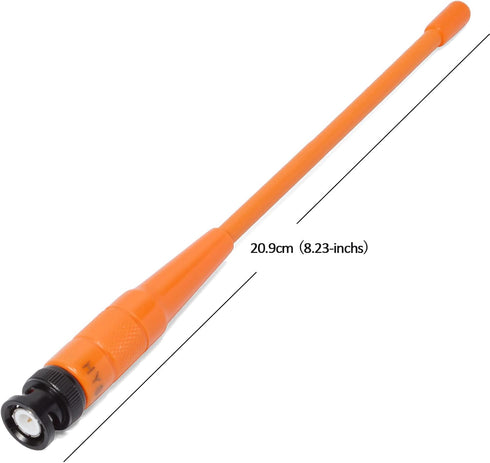 HYS 144/430 136-174/400-470Mhz IC-V8 V86 IC-T7H FT-530 2-Way VHF UHF BNC Handheld Scanner Antenna, MHz Dual Band HT