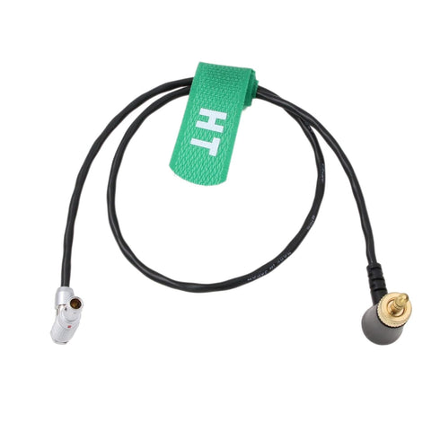 Timecode Jam Cable for Deity TC-1 to RED Epic Scarlet DSMC2 Dragon Gemini Camera, Right Angle Locking 3.5mm TRS to 00B