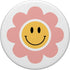 Yellow Smile Face Cute Daisy Groovy 70s PopSockets Standard PopGrip