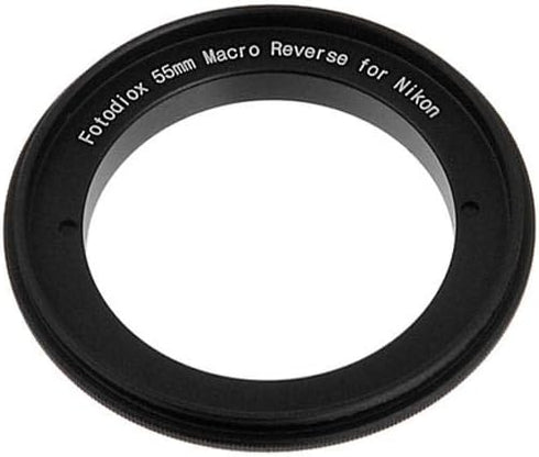 Fotodiox 10-Reverse-nikon-55 RB2A 55MM Filter Thread Lens, Macro Reverse Ring Adapter for Nikon