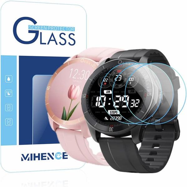 Screen Protector for IDW18 Fitness Smart Watch, 9H Tempered Glass Protective Film Compatible with Quican IDW18 / TOOBUR