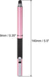 MECCANIXITY 2 in 1 Stylus Pens for Touch Screens Universal Capacitive Stylus Pen with 4 Fiber & 2 Disc Tip for Tablets Cell Phones Laptops, Pink