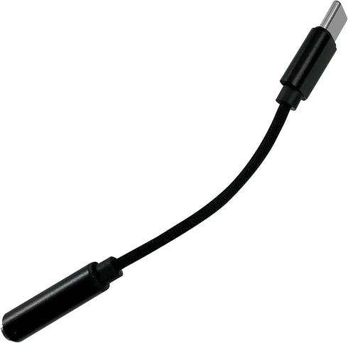 USB C to 3.5mm Audio Adapter Type C to Headphone Aux Jack Dongle 24bit/96kHz HiFi DAC Cable Cord Compatible with Smartphones, Tablets, Black