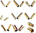 sjgqwt 20pcs/lot 2.0mm 3.0mm 3.5mm 4.0mm 5.5mm 6.0mm 8.0MM Plug(3.0mm) Gold bu/*llet Banana Connector