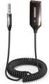 UGREEN Bluetooth 5.3 Adapter for Car Aux Input - Receiver with Built-in Mic for Hands-Free Calls
