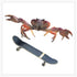 Mayram Designs Crab Doing a Really Sick Kickflip Sticker Decal Laptop Car Window Vinyl
