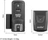 Godox CT-16 Wireless Radio Flash Trigger Kit, 1x Transmitter + 2X Receiver for Canon Nikon Sony