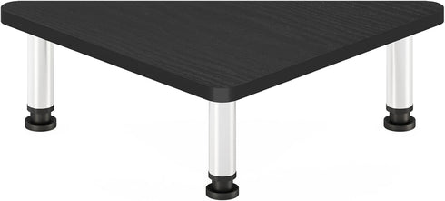 Furinno Turn-N-Tube Corner Monitor Riser Stand with Stainless Steel Tubes, Americano
