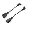 Seadream 2-Pack Angled Micro HDMI to HDMI Adapter, 6" 90 Degree Right-Toward & Left-Toward Male to Female Connector