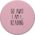 Go Away I'm Reading PopSockets Standard PopGrip - Spooky Ghost Book Lovers Funny Quote