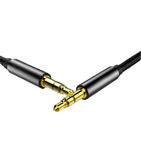 Generic Black 3.5mm Stereo Nylon Braided Auxiliary Cable, 10 feet Long, Compatible with: