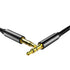 Generic Black 3.5mm Stereo Nylon Braided Auxiliary Cable, 10 feet Long, Compatible with: